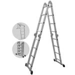 Alumiiniumist redel, 4x4 astet