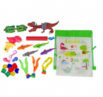 Sukeldumism&auml;nguasjade komplekt Dinosaurused