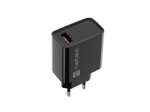 Laadija - NATEC - RIBERA 18W - Kiire laadimine - 1xUSB-A - &Uuml;ksik - Must