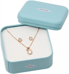 Fossil Sobiv p&auml;rlitega pronksist ehete komplekt JF04029791 (kaelakee, k&otilde;rvar&otilde;ngad)