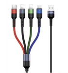 Usams 2xlightning/microUSB/USB-C, 1.2 m