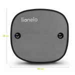 Laste p&auml;ikesekaitse autosse Lionelo Sunshade Black, 2 tk