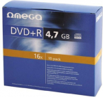 Omega DVD+R, 10 tk.