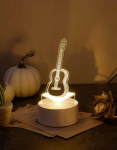 3D LED-&ouml;&ouml;lamp Kitarr