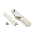 Uksepidur LDD-S, 15-40 kg ustele, vasak pool, valge - (LDD-S-L WT), Sugatsune