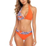 Bikiinid naistele Aidotop, oranž, lilleline