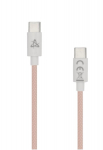 Sbox Type-C - Type-C 1m roosa kaabel (60W, punutud)