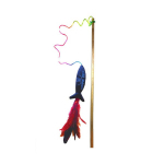 Kassi m&auml;nguasi &otilde;ngeritv sulgedega Hippie Pet, 50 cm, v&auml;rviline
