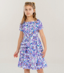 Laste kleit 247120 02, lilla, 6 a.