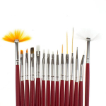 K&uuml;&uuml;nte kaunistamise pintslite komplekt, 15 tk