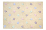 K&auml;sit&ouml;&ouml;na valmistatud puuvillane vaip Tricolor Star 120x160cm