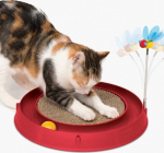 CAT IT Cuircuit 3 in 1 with ball and scratching board - &Oslash; 36 cm - Red - For cat
