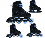 Laste rulluisud Spokey Quattro 4in1, 38-41, must
