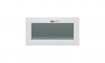 Avatav PVC aken 1000x530 Arutech, valge/valge