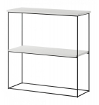 Riiul ADRK Furniture Toni, valge/must