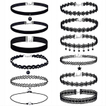 CHOKER CLASSIC PADJACKS T&auml;toveeringute komplekt 12 tk MISCELLANEOUS DESIGNS JU09, CHOKER CLASSIC PADJACKS Tatuiruočių rinkinys i&scaron; 12 vienetų Įvairūs dizainai