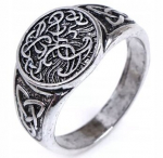 VIKING RING TREE OF LIFE Yggdrasil Odin 143 143, VIKINGO ŽIEDAS GYVYBĖS MEDIS Yggdrasil Odinas 143