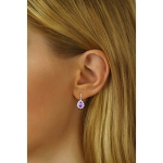 Silvego H&otilde;bedased lillad k&otilde;rvar&otilde;ngad Swarovski tsirkooniumoksiidiga SILVEGO31866F sSL3584