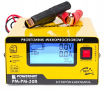 Mikroprotsessori akulaadija Powermat PM-PM-50B, 12V/24V, 10A, LCD