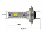 LED-pirn H7 9V-30V Canbus, 4500lm 1 tk
