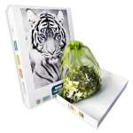 Puidust pusle valgest tiigrist ainulaadse kujuga t&uuml;kkidega Livman H-55, 160 tk