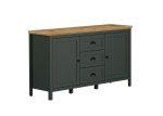 Kummut Trendteam Stanton, 146x45xH86 cm, roheline / tamm
