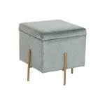 Jalad - DKD Kodulahe - T&uuml;rkiissinine - Pol&uuml;ester - Metall - 45x45x45 cm