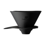 Hario - Zebrang V60-02 Flat Dripper - Kokkupandav silikoontilguti must