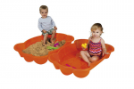 Plastikust krabikujuline liivakast - bassein Paradiso Toys kaanega 2 in 1