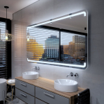 Peegel LED-valgustusega Vannituppa, Magamistuppa, Elutuppa - Milan - 160 cm, 90 cm, LED Veidrodis Modelis - Milan 160 cm x 90 cm
