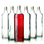 6x 700ml pudel veinitinktuuride jaoks + kork Fi21