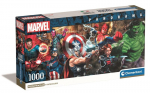 CLEMENTONI - Compact 1000 pieces Panorama - Marvel, The Avengers