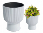 Plastikust lillepott valge Milly 36,5x30 cm
