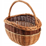 Punutud korv, seened, suur korv