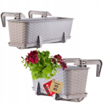 R&otilde;du lillepoti kastihoidjate komplekt 40+60cm