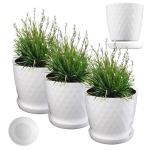 3x lillepott 20cm kate + valge alus