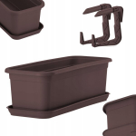 R&otilde;du lillepott 40cm sangadega kast