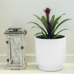 Lillepott Lillepott 30 cm kate lillepottiga plastikust valge