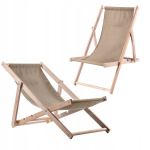 Garden Beach Lamamistool Puidust lamamistoolid 2 tk