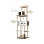 Kraapimispuu Home, 60x60x197 cm, beež