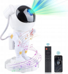 Galaktika ja t&auml;heprojektor Astronaut GALAXIA, valge