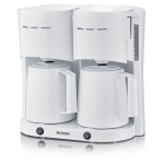 Severin filterkohvimasin KA 9314 Duo Filter Coffee Machine, valge