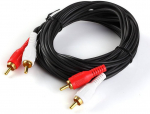 Riff RF990 2x RCA kuni 2x RCA helikaabel 3 m kullatud pistikud must