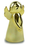 J&otilde;ulufiguur ingel kuldne 12 cm