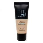 Jumestuskreem Maybelline Fit Me! Foundation Matte + Poreless 220 Natural Beige matteeriva efektiga 30 ml