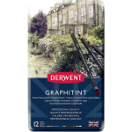 Harilik pliiats Derwent Graphitint 12tk metallkarbis