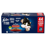 Purina Felix Fantastic Mix veise-, kana-, pardi- ja lambalihaga, 44x85g