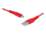 PS USB - microUSB kaabel 2m punane.
