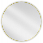 Vannitoa peegel Mexen Loft Round, 80 cm, kuldne