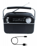 Manta - FM/AW/SW portable radio with solar panel
